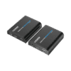 Kit extensor KVM (HDMI y USB) hasta 120 metros / Resolución 1080P @ 60 Hz / Soporta STP y UTP CAT6 / Soporta Switch Gigabit para control KVM múltiple / Soporta hasta 253 receptores / Transmite el Video y Controla tu DVR vía USB