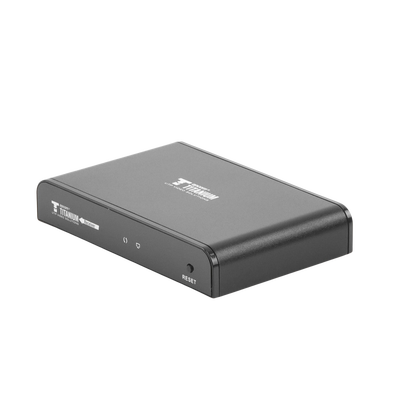 Receptor Compatible para Kits TT-383PRO4.0 / Resolución 1080P@60Hz / Cat 5e/6 / Distancia de 120 m / Control IR / Protocolo HDbitT / Compatible con Switch Gigabit . Receptor Compatible para Kits TT-383PRO4.0 / Resolución 1080P@60Hz / Cat 5e/6 / Distancia de 120 m / Control IR / Protocolo HDbitT / Compatible con Switch Gigabit .