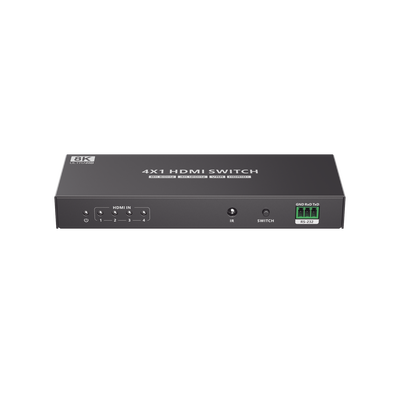 Switch Conmutador HDMI 4X1 | 4 Entradas 1 Salida | Velocidad de trasmisión 48 Gbps | Resolución 8K | Salida de audio | HDCP 2.3
