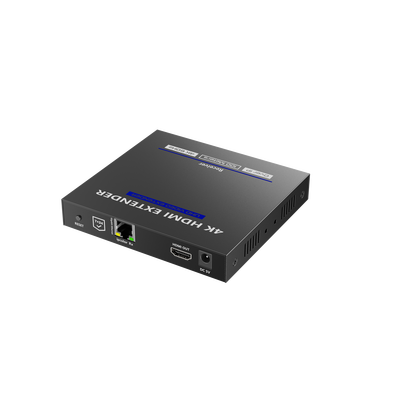Receptor Compatible para Kits TT592 / Resolución 4K@60Hz / Cat 5e/6 / Distancia de 100 m / IPCOLOR / Control IR / Cero Latencia / Compatible con Switch Gigabit.