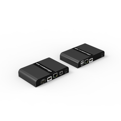 Kit extensor KVM (HDMI y USB 2.0) hasta 100 metros / Resolución 4K @ 30 Hz / Cat 6/6A/7 / CERO LATENCIA / Salida Loop / Soporta Switch Gigabit para control KVM múltiple / Soporta hasta 253 Kit extensor KVM (HDMI y USB 2.0) hasta 100 metros / Resolución 4K @ 30 Hz / Cat 6/6A/7 / CERO LATENCIA / Salida Loop / Soporta Switch Gigabit para control KVM múltiple / Soporta hasta 253