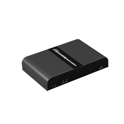 Receptor Compatible para Kits TT671KVM / Resolución 4K@30Hz / Cat 6/6A/7 / Distancia de 100 m / IPCOLOR / Cero Latencia / Control IR / Compatible con Switch Gigabit para control KVM múltiple.