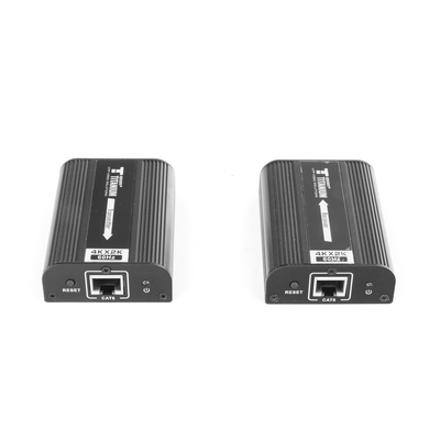 Kit Extensor HDMI para distancias de 30 metros / Resolución 4K x 2K@ 30 Hz/ Cat 6, 6a y 7 / HDCP2.2 / HDMI 2.0 / Soporta PCM, HDbitT / Soporta control remoto del equipo fuente. Kit Extensor HDMI para distancias de 30 metros / Resolución 4K x 2K@ 30 Hz/ Cat 6, 6a y 7 / HDCP2.2 / HDMI 2.0 / Soporta PCM, HDbitT / Soporta control remoto del equipo fuente.