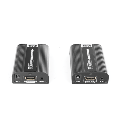 Kit Extensor HDMI para distancias de 30 metros / Resolución 4K x 2K@ 30 Hz/ Cat 6, 6a y 7 / HDCP2.2 / HDMI 2.0 / Soporta PCM, HDbitT / Soporta control remoto del equipo fuente. Kit Extensor HDMI para distancias de 30 metros / Resolución 4K x 2K@ 30 Hz/ Cat 6, 6a y 7 / HDCP2.2 / HDMI 2.0 / Soporta PCM, HDbitT / Soporta control remoto del equipo fuente.