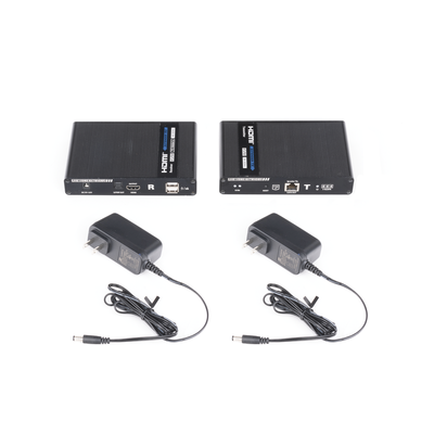 Kit extensor KVM (HDMI y USB) hasta 70 metros / Resolución 4K @ 60 Hz/ Cat 6, 6a y 7 / IPCOLOR / CERO LATENCIA / HDR10 / Salida Loop / Puerto S/PDIF / Uso 24/7 / Transmite el Video y Controla tu DVR vía USB a distancia. Kit extensor KVM (HDMI y USB) hasta 70 metros | Resolución 4K @ 60 Hz | Cat 6, 6a y 7 | IPCOLOR | CERO LATENCIA | HDR10 | Salida Loop | Puerto S/PDIF | Uso 24/7 | Transmite el Video y Controla tu DVR vía USB a distancia.
