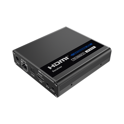 Receptor Compatible para Kits TT- 676 / 4K@60Hz con IR / Distancia de 70 Metros / Conexión en Cascada de hasta 10 Receptores con TT676.