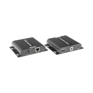 Kit Extensor HDMI para distancias de 120 metros / Resolución 4K @ 30Hz / Cat 5e/6 / Soporta conexión Uno a Uno y Uno a Muchos / Hasta 253 Rx / HDbitT / Soporta control remoto del equipo fuente. Kit Extensor HDMI para distancias de 120 metros / Resolución 4K @ 30Hz / Cat 5e/6 / Soporta conexión Uno a Uno y Uno a Muchos / Hasta 253 Rx / HDbitT / Soporta control remoto del equipo fuente.