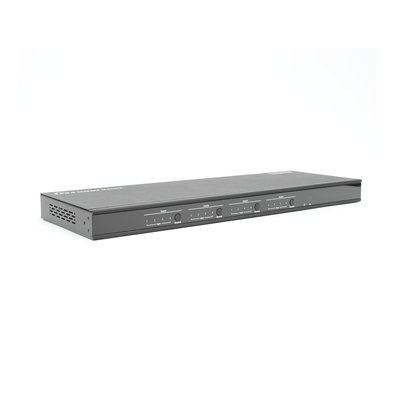 MATRICIAL Y EXTENSOR DE VIDEO HDMI 4 x 4 / 4 Entradas HDMI / 4 Salidas HDMI Loop / 4 Salidas RJ45 para Extender la señal 40 metros por salida / 1080 @ 60Hz / Conmutación por RS232, Control Remoto o Ethernet.