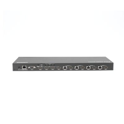 MATRICIAL Y EXTENSOR DE VIDEO HDMI 4 x 4 / 4 Entradas HDMI / 4 Salidas HDMI Loop / 4 Salidas RJ45 para Extender la señal 40 metros por salida / 1080 @ 60Hz / Conmutación por RS232, Control Remoto o Ethernet.