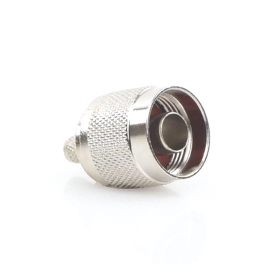 Conector N Macho para 75 Ohm de Anillo Plegable para cable RG-59, Niquel/ Oro /Teflón.