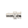 Adaptador en línea para 75 Ohm, de conector BNC macho a RCA hembra en aplicaciones de Audio-Video para cámaras, monitores y DVR´s.