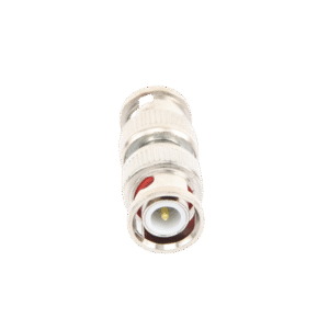 Adaptador tipo barril para 75 Ohm, de conector BNC macho a BNC macho, Níquel/ Oro/ Teflón. Adaptador tipo barril para 75 Ohm, de conector BNC macho a BNC macho, Níquel/ Oro/ Teflón.