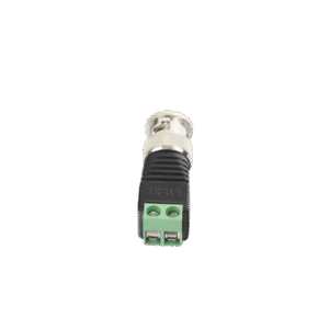 Adaptador de conector BNC macho a 2 terminales-tornillo para cables AWG-26-14, en aplicaciones Video Vigilancia, Níquel/ Oro/ PTFE y PVC. Adaptador de conector BNC macho a 2 terminales-tornillo para cables AWG-26-14, en aplicaciones Video Vigilancia, Níquel/ Oro/ PTFE y PVC.
