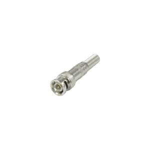 Conector BNC macho de 75 Ohm, con base de resorte para montar a presión cable coaxial RG-59/ Níquel/ Oro/ Teflón. Conector BNC macho de 75 Ohm, con base de resorte para montar a presión cable coaxial RG-59/ Níquel/ Oro/ Teflón.