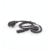 Micrófono de solapa con audífono ajustable al oído para KENWOOD TK3230/3000/3402/3312/3360/3170,NX240/340/220/320/420, TKD240/340