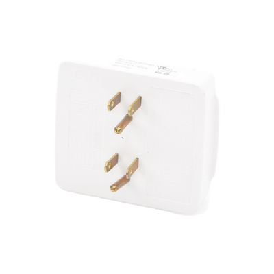 Multicontacto para pared con 6 contactos color blanco,125 V /15 A