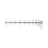 Antena Yagi para exterior para 14 elementos, frecuencia 824-896 MHz, ganancia 16 dBi, conector N-hembra.