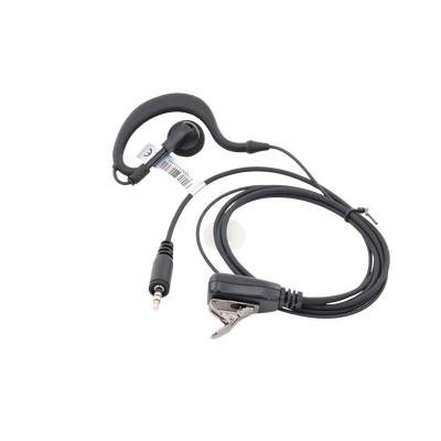 Micrófono - audífono de solapa ajustable al oído para KENWOOD PKT23K