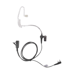 Micrófono - audífono de solapa con tubo acústico transparente para KENWOOD TK3230/3000/3402/3312/3360/3170,NX240/340/220/320/420 con tubo acústico de PU (grado médico)