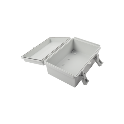 Gabinete Plástico para Exterior (IP65) de 150 x 220 x 105 mm Cierre por Broche.