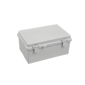 Gabinete Plástico para Exterior (IP65) de 150 x 220 x 105 mm Cierre por Broche.