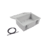 Gabinete Plástico para Exterior IP65 de 170 x 251 x 101 mm Cierre por Broche.