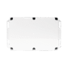 Gabinete Plástico para Exterior (IP65) de 160 x 220 x 100 mm Cierre por Tornillos Metálicos. Tiene Orejas para instalación a muro.