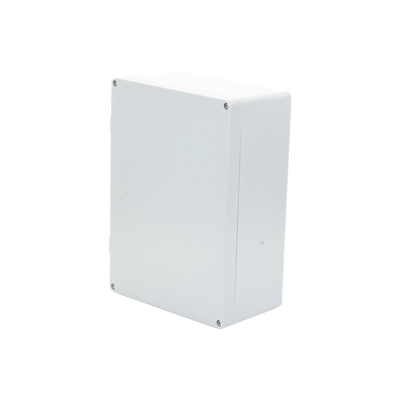 Gabinete de Aluminio para Exterior (IP66) de 390 x 280 x 158 mm con Rápida Disipación de Calor, Cierre por Tornillos con Bisagra.