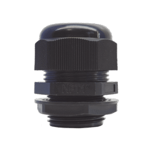 Conector Plástico Negro Tipo Glándula para Rosca NPT 1" Conector Plástico Negro Tipo Glándula para Rosca NPT 1"