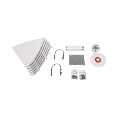 Antena direccional para C5x, B5X, B6X y C6X Doble polaridad 45 ° y 90 °, 4.9 - 6.5 GHz, 2 ft, Ganancia de 30 dBi, Montaje incluido