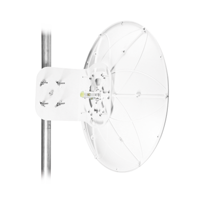 Antena direccional para AF11, Doble polaridad, 10 a 11.7 GHz, 2 ft, Alta ganancia en 34 dBi, Montaje incluido
