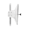 Antena direccional para B11, Doble polaridad, 10 a 11.7 GHz, 2 ft, Alta ganancia en 34 dBi, Montaje incluido