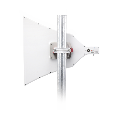 Antena Tipo Horn de 90° , 16 dBi, Ideal para ambientes de alto ruido, 4.9-6.5 GHz, , Conector SMA-Hembra, con montaje incluido