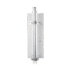 Antena Sectorial 90° para WiFi, Doble Rango de frecuencia (2.4 a 2.5 GHz) y (5.1 a 6.5 GHz), Alta ganancia de 19 dBi, ideal para coberturas amplias de WiFi de hasta 800 mts, Conectores SMA-hembra , Montaje y jumpers incluidos