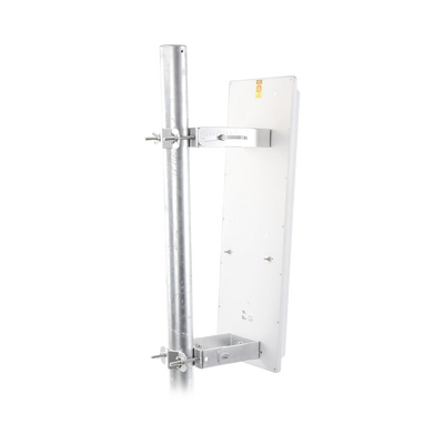 Antena Sectorial 90° para WiFi, Doble Rango de frecuencia (2.4 a 2.5 GHz) y (5.1 a 6.5 GHz), Alta ganancia de 19 dBi, ideal para coberturas amplias de WiFi de hasta 800 mts, Conectores SMA-hembra , Montaje y jumpers incluidos