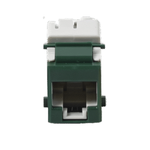 Jack UltraMAX Cat5e, UTP, Tipo Keystone, Color Verde, Punch Down