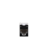 Jack UltraMAX Cat6A, UTP, Montaje híbrido en Placa de Pared (Plano y Angulado), Color Negro, Punch Down