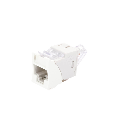Jack UltraMAX Cat6A, UTP, Montaje híbrido en Placa de Pared (Plano y Angulado), Color Blanco, Punch Down Jack UltraMAX Cat6A, UTP, Montaje híbrido en Placa de Pared (Plano y Angulado), Color Blanco, Punch Down
