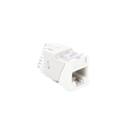 Jack UltraMAX Cat6A, UTP, Montaje híbrido en Placa de Pared (Plano y Angulado), Color Blanco, Punch Down Jack UltraMAX Cat6A, UTP, Montaje híbrido en Placa de Pared (Plano y Angulado), Color Blanco, Punch Down