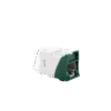 Jack UltraMAX Cat6A, UTP, Montaje híbrido en Placa de Pared (Plano y Angulado), Color Verde, Punch Down