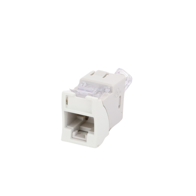 Jack UltraMAX Cat6, UTP, Montaje híbrido en Placa de Pared (Plano y Angulado), Color Blanco, Punch Down Jack UltraMAX Cat6, UTP, Montaje híbrido en Placa de Pared (Plano y Angulado), Color Blanco, Punch Down