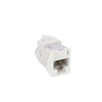 Jack UltraMAX Cat6, UTP, Montaje híbrido en Placa de Pared (Plano y Angulado), Color Blanco, Punch Down Jack UltraMAX Cat6, UTP, Montaje híbrido en Placa de Pared (Plano y Angulado), Color Blanco, Punch Down