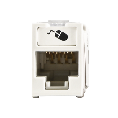 Jack UltraMAX Cat6, UTP, Montaje híbrido en Placa de Pared (Plano y Angulado), Color Blanco, Punch Down Jack UltraMAX Cat6, UTP, Montaje híbrido en Placa de Pared (Plano y Angulado), Color Blanco, Punch Down