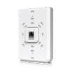 Access Point UniFi U6 In Wall/Montaje p/pared, WIFI 6 2.4 Y 5 Ghz, hasta 5.3 Gbps, 1 pto PoE In, 4 ptos secundarios (1 PoE Out)