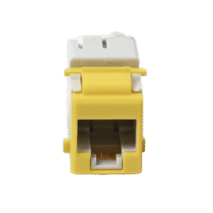 Jack UltraMAX Cat6, UTP, Tipo Keystone, Color Amarillo, Punch Down