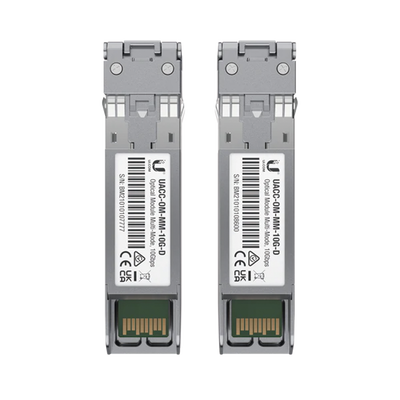 UFiber Módulo SFP+ 10G, transceptor MiniGibic MultiModo 10 Gbps, distancia 300m, conectores LC, paquete de 2 piezas UFiber Módulo SFP+ 10G, transceptor MiniGibic MultiModo 10 Gbps, distancia 300m, conectores LC, paquete de 2 piezas