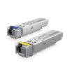 UFiber Módulo SFP, transceptor MiniGibic MonoModo 1.25 Gbps, distancia 3km, Simplex, un conector LC, incluye 2 tranceptores