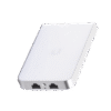 Access Point UniFI doble banda cobertura 180º, MI-MO 2x2 diseño placa de pared con dos puertos adicionales, hasta 100 usuarios Wi-Fi