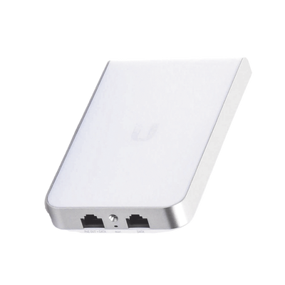 Access Point UniFI doble banda cobertura 180º, MI-MO 2x2 diseño placa de pared con dos puertos adicionales, hasta 100 usuarios Wi-Fi