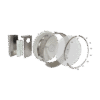Radomo aislante para alta inmunidad al ruido para antenas RD-5G30 y RD-2G24 incluye blindaje para radios Rocket y AF-5X